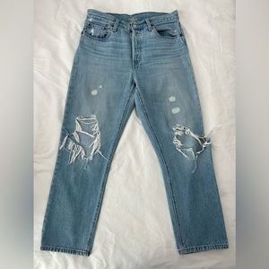 Levi’s 501 Distressed Jeans